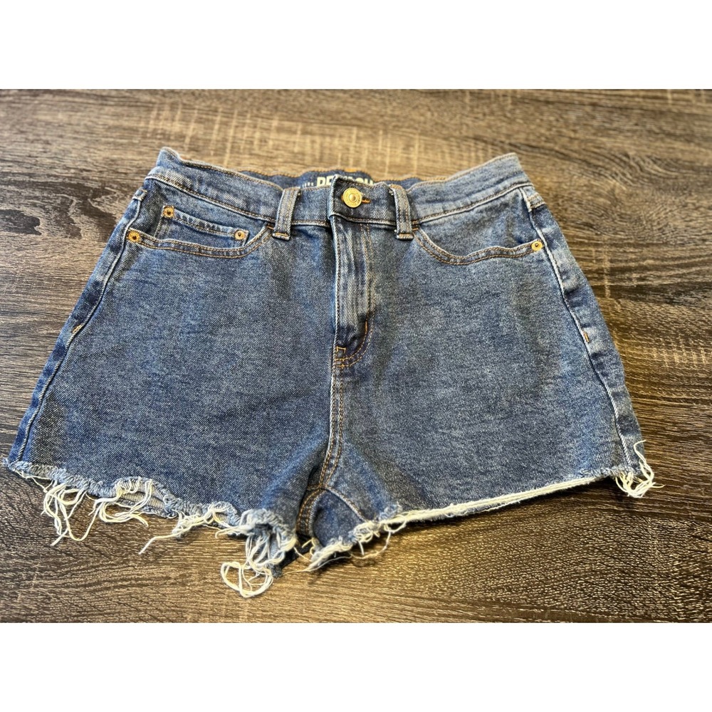 REWASH Denim Shorts Women's Size 3/26 Blue Distressed Frayed Hem